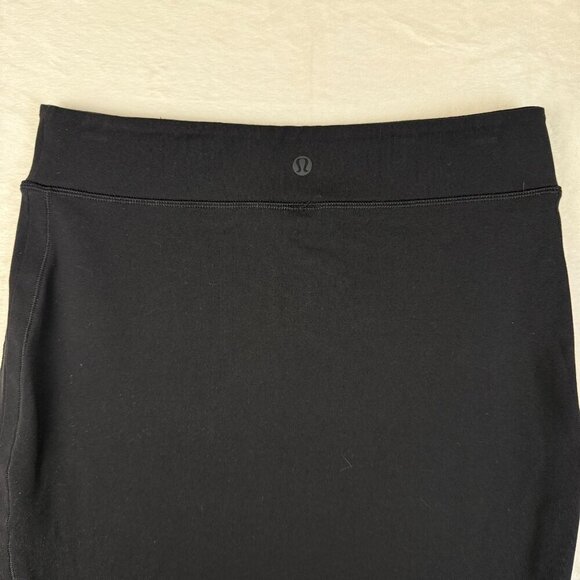 Lululemon City Skirt Women's Size 4 Black‎ Stretch High Low Pencil Skirt - Picture 2 of 7